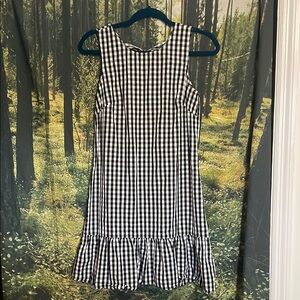J. Crew Gingham Ruffled Mini Sundress